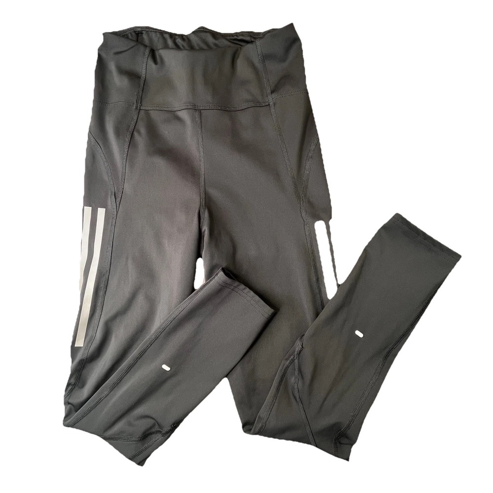 Adidas XS Running Primegreen Leggings Women's Black Stretch Aeroready Athleisure